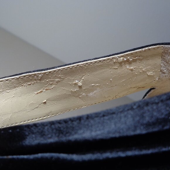 Enzo Angiolini Size 9.5 M / SLENDOR  / Black / Satin / Sandals New Women's Shoes - Picture 15 of 16